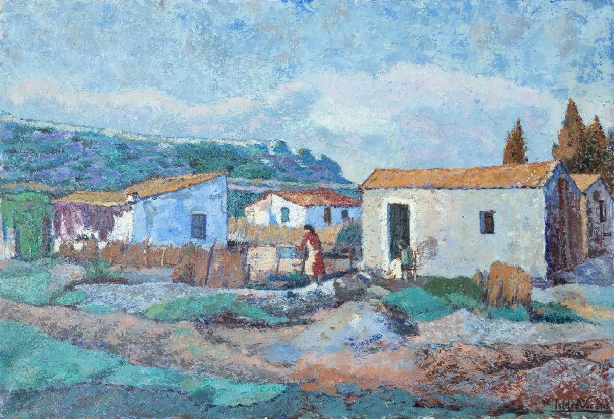 Barraques a baix al riu Ter, 1954 | © Isidre Vicens