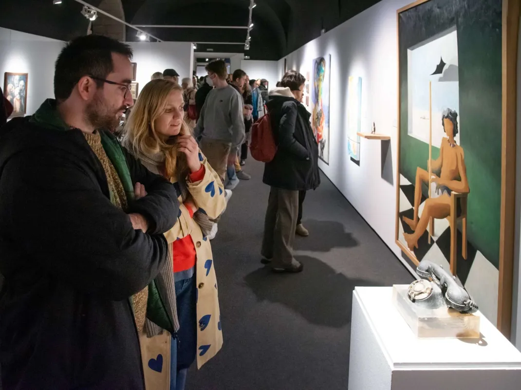 Inauguració 120 artistes. Fons d'art de la Fundació Valvi | © Claudi Valentí Inauguració 120 artistes. Fons d'art de la Fundació Valvi | © Claudi Valentí